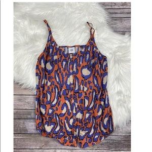 CAbi Tank (purple and burnt orange leopard print)